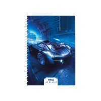 Блокнот пруж. А5 60арк. кліт. пласт. "Maxi" №MX21213-11(6)(8)(76)