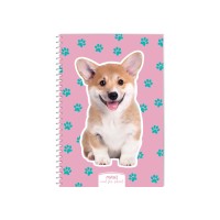 Блокнот пруж. А5 60арк. кліт. пласт. "Maxi" №MX21213-13(6)(8)(76)