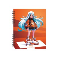 Блокнот пруж. В5 60арк. кліт. пласт. "Maxi" №MX26309(40)