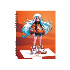 Блокнот пруж. В5 60арк. кліт. пласт. "Maxi" №MX26309(40)