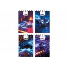 Блокнот пруж. А7 80арк. кліт. пласт. "Maxi" №MX26311(8)(96)