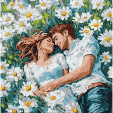 Картини по номерах акрил. "Твої обійми серед квітів" 40х40см №KHO8629/Ідейка/