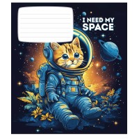 Зошит 12арк. кліт. Star "I need my space (хлопч)" ВД-лак №012-3496K(30)(360)