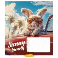 Зошит 12арк. кліт. Star "Cool animals (нейт)" ВД-лак №012-3518K(30)(360)