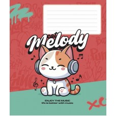 Зошит 12арк. кліт. Star "Cartoons (нейт)" ВД-лак №012-3529K(30)(360)