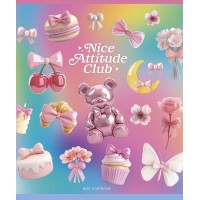 Зошит 36арк. кліт. Star "Nice Atitude Club" УФ-лак №036-3525K(20)(160)