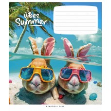 Зошит 18арк. кліт. Star "Summer vibes (нейт)" ВД-лак №018-3494K(25)(250)