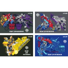 Альбом для малюв. на скобі 24 арк. софт тач+УФлак "Transformers " №TF25-242/Kite/(12)(96)