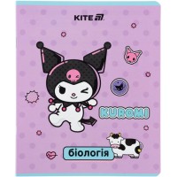 Зошит 48арк. кліт. "Kite" Предметка-Біологія софт тач+УФ, Kuromi №HK25-240-7(10)(200)