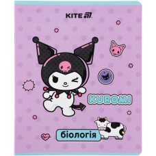 Зошит 48арк. кліт. "Kite" Предметка-Біологія софт тач+УФ, Kuromi №HK25-240-7(10)(200)