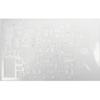 Лінійка пласт. 22см "Нато" прозор. кольор.