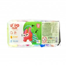 Набір для творчості "U'DO Cla" повітряний пласт. 10шт 6гр №30840/Strateg/(36)