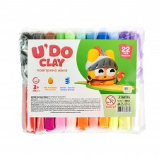 Набір для творчості "U'DO Cla" повітряний пласт. 22шт 6гр №30872/Strateg/(26)