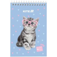 Блокнот пруж. А6 48арк. б/лін. пласт. Studio Pets №SP25-196/Kite/(20)