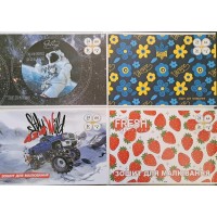 Альбом для малювання на скобі 24/120 А4 з перфорацією Тетрада (12) (96)