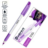 Ручка гел. "Hiper" №HG-230 Begemot 0,7мм фіолетова(10)(180)