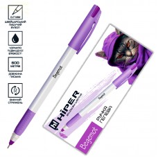 Ручка гел. "Hiper" №HG-230 Begemot 0,7мм фіолетова(10)(180)
