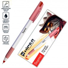 Ручка гел. "Hiper" №HG-230 Begemot 0,7мм червона(10)(180)
