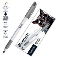 Ручка гел. "Hiper" №HG-230 Begemot 0,7мм чорна(10)(180)