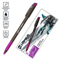 Ручка кульк. масл. "Hiper" №HO-330 Shark Roboto 0,7мм фіолетова(10)