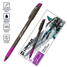 Ручка кульк. масл. "Hiper" №HO-330 Shark Roboto 0,7мм фіолетова(10)