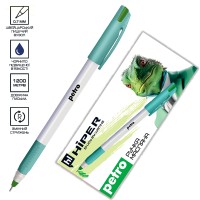 Ручка кульк. масл. "Hiper" №HO-340 Petro 0,7мм зелена(10)