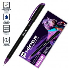 Ручка кульк. масл. "Hiper" №HO-350 Mavr 4км 0,7мм фіолетова(10)