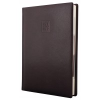 Щоденник А5 Optima датований 2025 Lizard темно коричневий O25242-43
