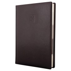Щоденник А5 Optima датований 2025 Lizard темно коричневий O25242-43