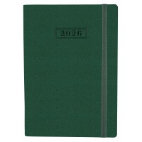Щоденник А5 Optima датований 2025 Namib на резинці,зелений O25205-04