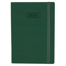 Щоденник А5 Optima датований 2025 Namib на резинці,зелений O25205-04