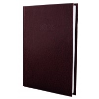 Щоденник А5 Economix датований 2025  Стиль бордовий E21636-18
