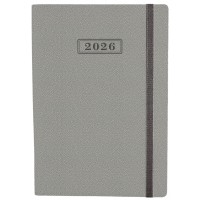 Щоден. А5 "Optima" дат2026 Namib на резинці,сірий №O25205-10(20)