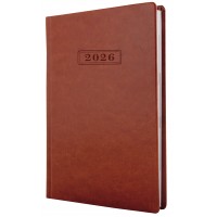 Щоденник А5 Optima датований 2025 Nebraska коричневий O25233-07