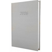 Щоденник A5 Economix датований 2025 Текстиль срібло №E21634-16 (20)