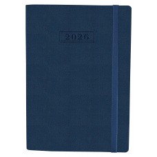 Щоденник А5 Optima датований 2025 Namib на резинці,темно синій O25205-24