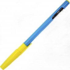 Ручка кульк. масл. "Economix" №E10267 Nation 0,7мм синя, корпус жовто-блакит.