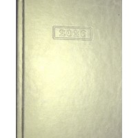 Щоденник А5 Optima датований 2025 Nebraska білий металік №O25203-14