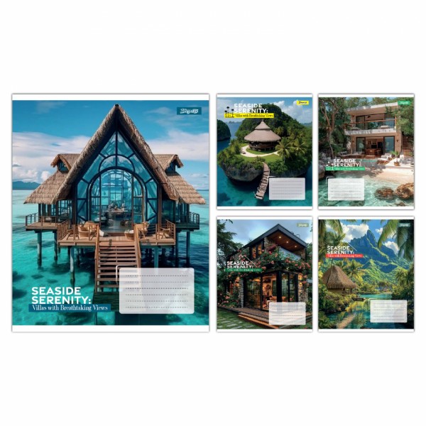 Зошит 48арк. кліт. 1В Seaside Serenity №768036(10)(200)