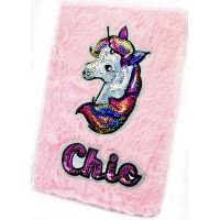 Блокнот А5 64арк. лін. "Єдиноріг" пухнастий №21903-2(24)