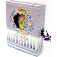 Блокнот на замку В6 48арк. "Квіти" в кор-ці №YH64K-B0248(60)(120)