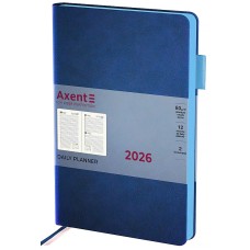 Щоден. А5 "Axent" дат2026 Partner Soft Muse,синій №8827-26-3-A(12)
