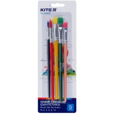 Набір пензлів 5шт "Kite" №K-333 (синтетика)(50)