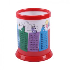 Стакан для ручок "1B" №940409 "Таблиця множення" розбірний,червоний(20)