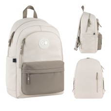 Рюкзак "GoPack" Education Teens 2від.,4карм. 141L бежевий, коричневий №GO26-141L-1(10)