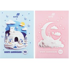 Картон білий А4 одностор. 10арк. №K26-1254/Kite/(20)