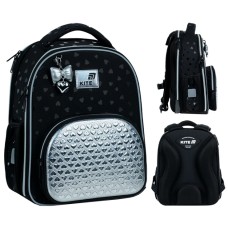 Рюкзак каркасний "Kite" Education Black&Silver 2від.,3карм. №K26-556M-2(4)