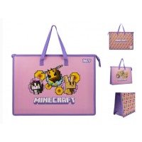 Папка-портфель "Yes" №492358 А3 "Minecraft. Bees" на блиск.,з ручками(12)(48)