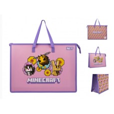 Папка-портфель "Yes" №492358 А3 "Minecraft. Bees" на блиск.,з ручками(12)(48)