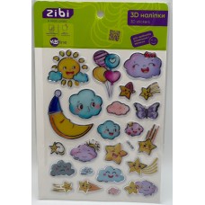 Наліпка 3D "Колискова" 19см, KIDS Line №ZB.63409/Zibi/(20)